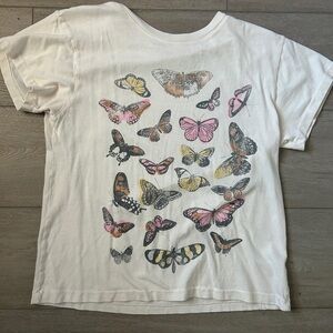 Free People Daydreamer Butterfly T-Shirt Size S